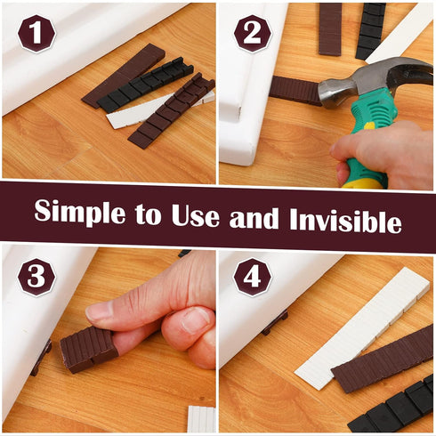 Jetec 36 Pieces 4 Inch Plastic Composite Shims, Leveling Wedges for Home Furniture Improvement, Indoor Outdoor Use