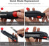HAUTMEC 18mm Utility Knife Box Cutter, Safety Quick Change Button, Snap off Black SK2 Ultra Sharp Blade
