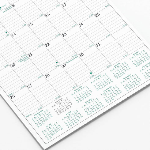 Brownline EcoLogix Monthly Wall Calendar 2024, 17-inch Height for Office & School Supplies