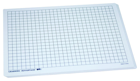 LEARNING ADVANTAGE Dry Erase Boards - Centimeter Grid - Set of 10 - Dry Erase Boards for Kids - Teach Early Math and Grid Concepts