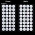 Zonon 64 Pcs Synthetic Filter Paper Stickers, 0.3 Um Filter Disc for Mushroom Cultivation with 100 Rubber Stopper