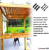 Explranltec 11 (48'') Decorative Fence Louver System, Louver Hardware System for Blinds and shutters, Louver Pergola