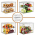 2 Countertop, 15.3" 9.8" 11.4" JOYZAN Pastry Display Case, Tier Bread Box for Kitchen Acrylic Bread Container
