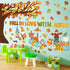 Zonon Christian Fall Love with Jesus Bulletin Board Set, Autumn Decorations, Maple Leaf Pumpkin Cutouts for Thanksgiving