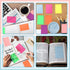 Yinder 4 x 6 Inch Transparent Sticky Notes, Waterproof Clear Self Sticky Memo Pad for Bible Journaling, Office School
