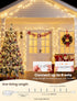 Bedroom,98FT 200 String Lights Indoor LED Fairy String Lights Outdoor Waterproof, Memory Twinkle Christmas Light Plug