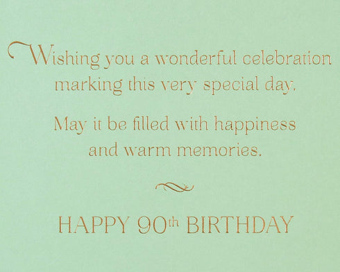 Papyrus 90th Birthday Card, Warm Memories