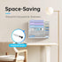 Wall Mounted File Organizer, 5-Tier Desk Organizer with 4 Pen Holders, Mesh Accessories for Office Supplies, White