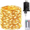66Ft 200LED Fairy Lights Plug in with Remote, Waterproof String Lights Outdoor