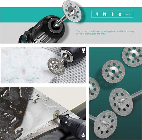 Cutting Wheel Set Compatible with Plastic - 36pcs for Rotary Tool, HSS Circular Saw Blades 6pcs, Resin Cutting Discs
