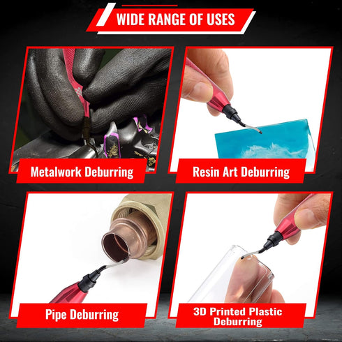 AFA Tooling Deburring Tool - 11 High Speed Steel Swivel Blades for Metal, Resin, PVC, Copper, Plastic Edges
