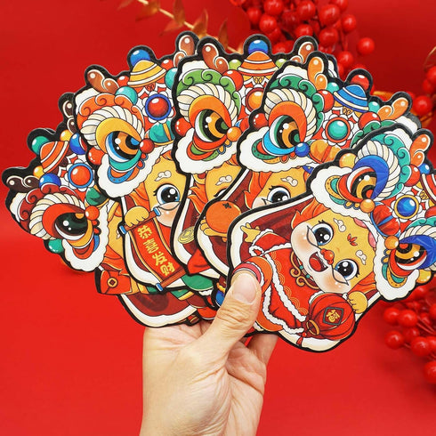 ETHOON 36 2024 Set Pcs Chinese New Year Cute Dragon Shape Red Envelopes Lunar New Year Hong Bao Red Pocket Lucky Money