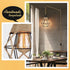 SoodMi Plug in Pendant Light, Industrial Hanging Light with Plug in Cord, Hemp Rope On/Off Switch Farmhouse Pendant