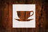 Tea Cup Stencil, 4" Beautiful Design, Reusable for Painting, Crafts, and Decor, Ideal for Walls, Fabric & Furniture