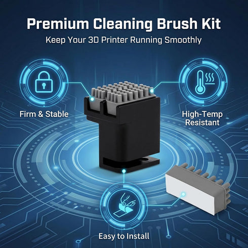 TYJAN3D 3D Nozzle P1P/P1S/X1/X1C/X1E, 3D Nozzle Common Printer Wiper Kit for Bambu Lab Printing Accessory Includes
