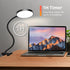 Reading Light with Remote, Dimmable LED Desk Lamp Clip on, Flexible Gooseneck USB Reading Lamp with Timer (Adapter