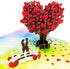 Liif 3D Pop Up Card, Lesbian Love Tree Greeting Card for Valentine's Day, Anniversary, LGBT, Wedding