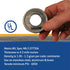 Gasoila Nickel PTFE High Density Thread Tape Roll, 4.3 mil Thick, 260" Length, 3/4" Width, -450 to 550°F