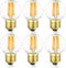 Leools Dimmable G16.5 LED Bulbs,6W E26 Edison LED Light Bulbs,Warm White 2700K,600lm,6W