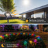 33FT 100 8 Solar String Lights for Outside, LEDs Fairy Lights with Lighting Modes, Waterproof Solar String Lights