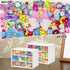 Qivine 2Pcs Small Drawer Organizers, Acrylic Desktop Organizer with 9 Clear Drawers for Office Supply Storage, White