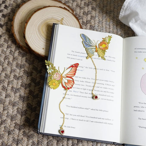 Butterfly Bookmarks for Women,Cute Funny Metal Bookmark,Unique Gifts Book Markers for Women Book Lovers,Teacher Appreciation Gifts,Valentine Mother's Day Christmas New Year Birthday Gift by KIZOSA