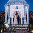 100FT 300 8 LED Christmas Lights, White Outdoor String Lights Waterproof with Modes, Plug in Connectable Fairy Twinkle