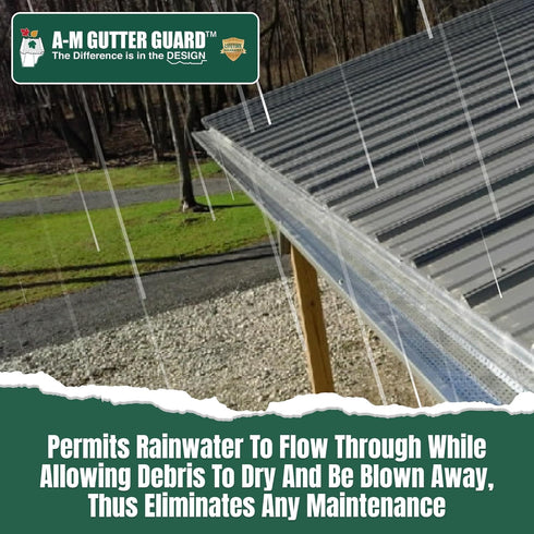 A-M Gutter Guard Sample Pack - Aluminum with 5" and 6" Width Samples (7" Length, Mill Finish)