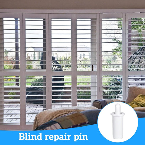 Xinjoduz 100 PCS Shutter Repair Pins, Spring Loaded Latch Pin for Plantation Shutters, Window Springs Replacement