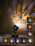 Joyzy Plug-in Dynamic Ocean Wave Table Lamp Water Ripple Night Light Projector for Room Party Christmas Decoration