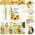Pasimy 48 Pcs Sunflower Notebooks and Pen Set, Mini Notepad and Ballpoint Pen Vintage Sunflower Gift Favor for Office