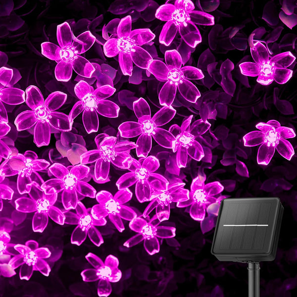 Brightown 60 LED Solar String Lights Flower Outdoor Waterproof Fairy Lights for