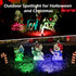120V 2700K 3 IP67 (2 Pack, Spotlight Outdoor Plug-in, Warm White LED Landscape Spot Lights with RGB Lenses for Yard