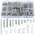 210 Pcs Spring Assortment Kit, Compression and Extension Springs, Zinc Plated Steel Wire Springs Repair Set