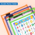 8 Pack 10 14 Inch 8 Tamaki Dry Erase Pockets Sleeves with Rings, x Ticket Holders Clear Plastic Sheet Protectors