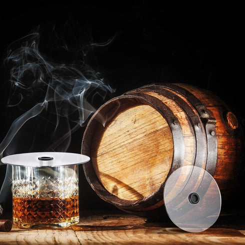 Patelai 3 Pieces Smoking Gun Cup Covers, Infuser Lids for Cocktail Drinks, Smoking Gun Accessories for Wine Cups