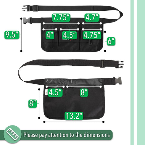UNCO Gardening Belt for Men, Utility Tool Belt with Pockets, Waist Apron, Carpenter, Construction, Utility Belt