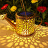 BETOLEAN Solar Watering Can Lights Waterproof, Solar Lights Outdoor Decorative Garden Decor Metal Hanging Lights