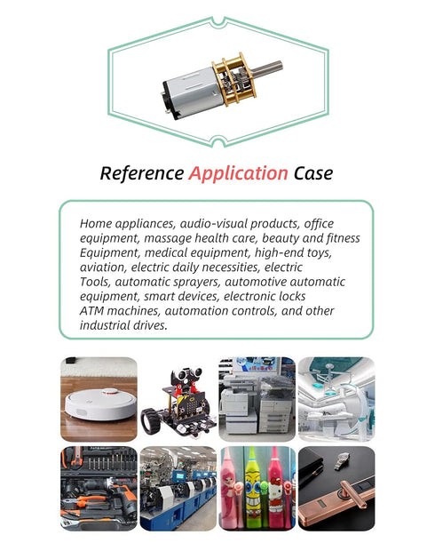 CHANCS N20 Variable Speed Motor, 3V DC, 10RPM, 10mm Shaft Length, Micro Electric Motor with Torque Gear, 2PCS