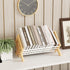 Wood Desktop Bookshelf Organizer - Tilting Bookcase for Books/CDs/Magazine Display, Office Tabletop Storage Rack (White)