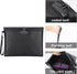 ZOOPIP Fireproof Document Bag with Lock, 14.3"x10.2" Waterproof Money Bag with Zipper Closure for A4 Documents