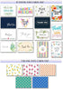T&M Quality Designs LLC 100 5x7 Inch 100 All Occasion Cards Assortment Box with Envelopes and Stickers - Large Bulk