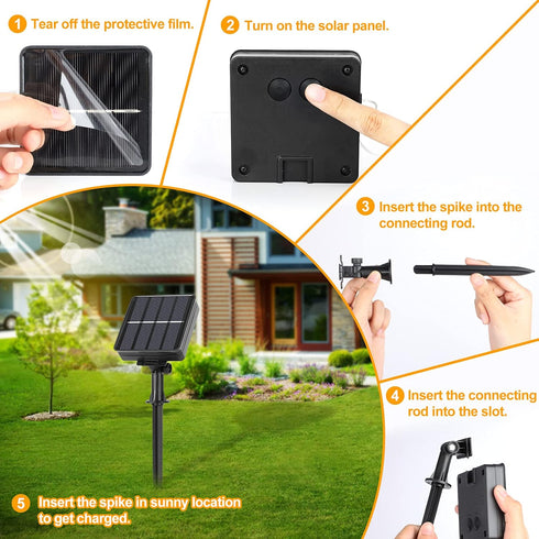 288FT 800LED 4-Pack 72FT 200 8 Extra-long Solar Fairy String Lights, LED Outdoor Twinkle Lights Waterproof, Lighting