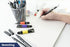 Pacific Arc Mechanical Pencil Set, .5 mm, .7mm, .9 mm with 3 Spare Erasers, Refillable Lead Pencil Holder for Drafting,
