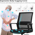 Ergonomic Drafting Chair, Tall Office Chair with Flip-up Armrests, Breathable Mesh High Desk Chair with Lumbar Support
