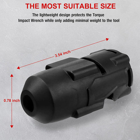 M18 High Torque Impact Wrench Boot 49-16-2767, Compatible with Milwaukee M18 FUEL 1/2" Impact (2767-20) & ONEKEY