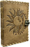 Vintage Sun & Moon Emboss Journal, 240 Pages, Leather Sketchbook, Notebook for Men & Women (Vintage Brown)