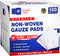 Gauze Care Non-Woven Sterile Gauze Pads 4x4, Pack of 100, 8-Ply, Soft,