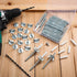 Otoolling 40 Set 1/4 -20x 2 inch Set in. Hurricane Anchoring Kit Hurricane Hardware Anchoring with Protective Cap, Wing