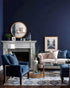 Countertop 17.7" 393.7" Yasinet Peel and Stick Wallpaper Blue Wallpaper Blue Contact Paper Navy Waterproof Self